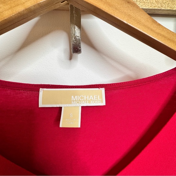 Michael Kors Pink V-Neck Blouse - Picture 3 of 3